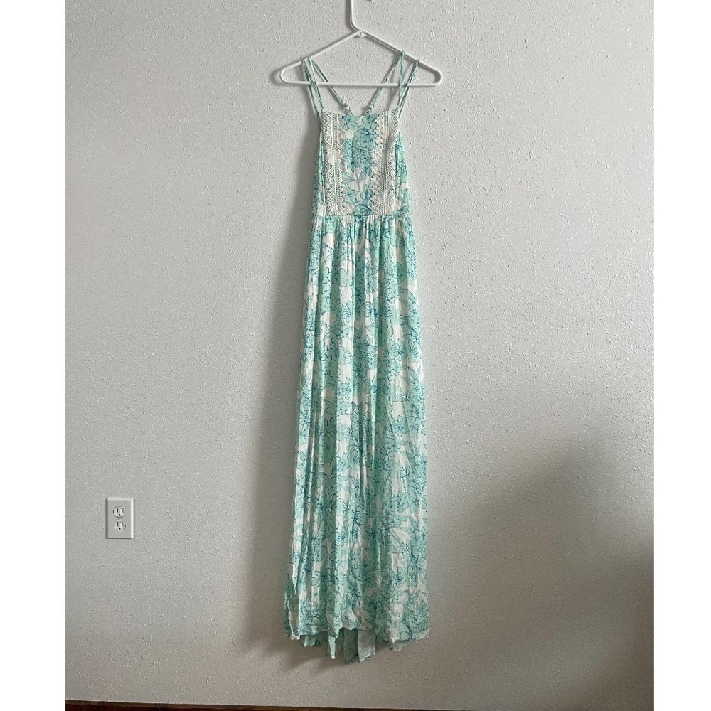 Soieblu Floral Open Back Maxi Dress